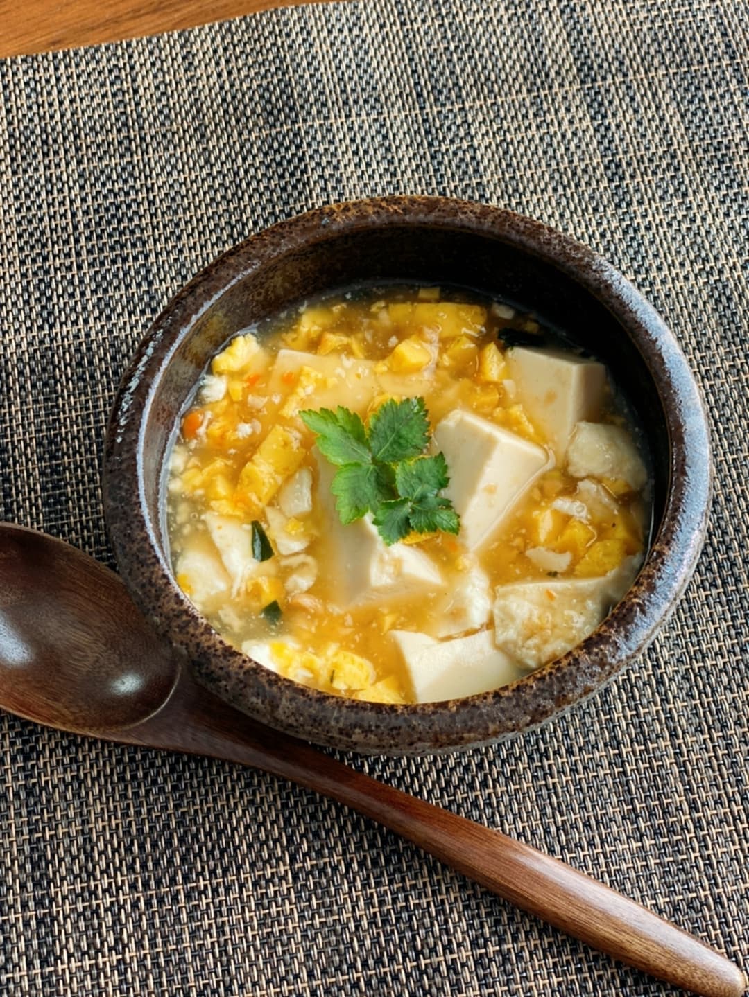 豆腐のふんわり卵とじの完成写真