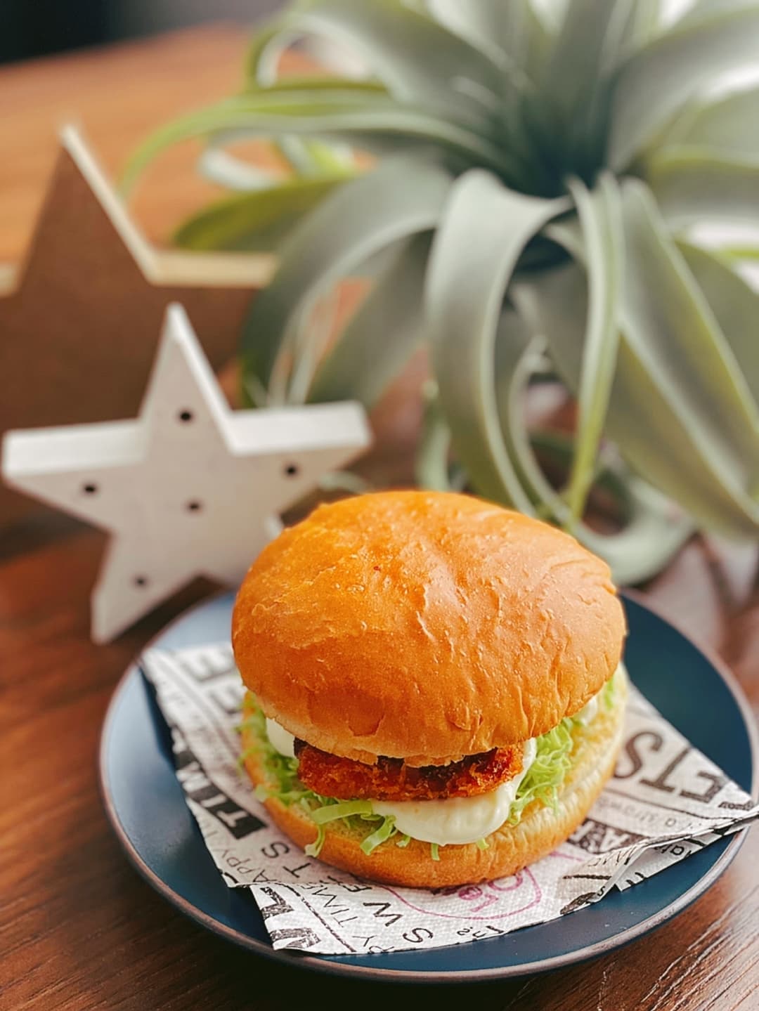 あじバーガーの完成写真