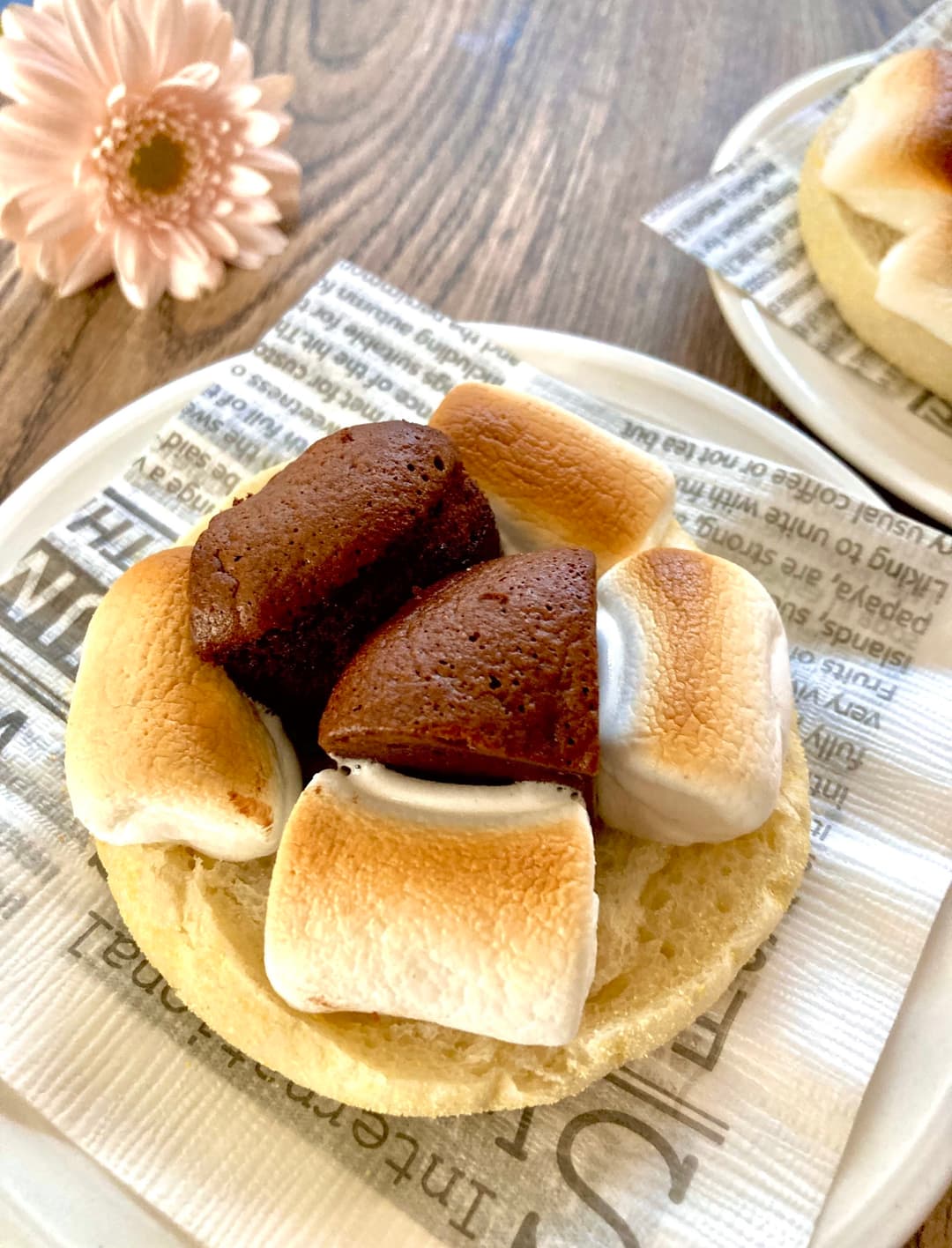 焼きマシュマロとフォンダンショコラのマフィンの完成写真