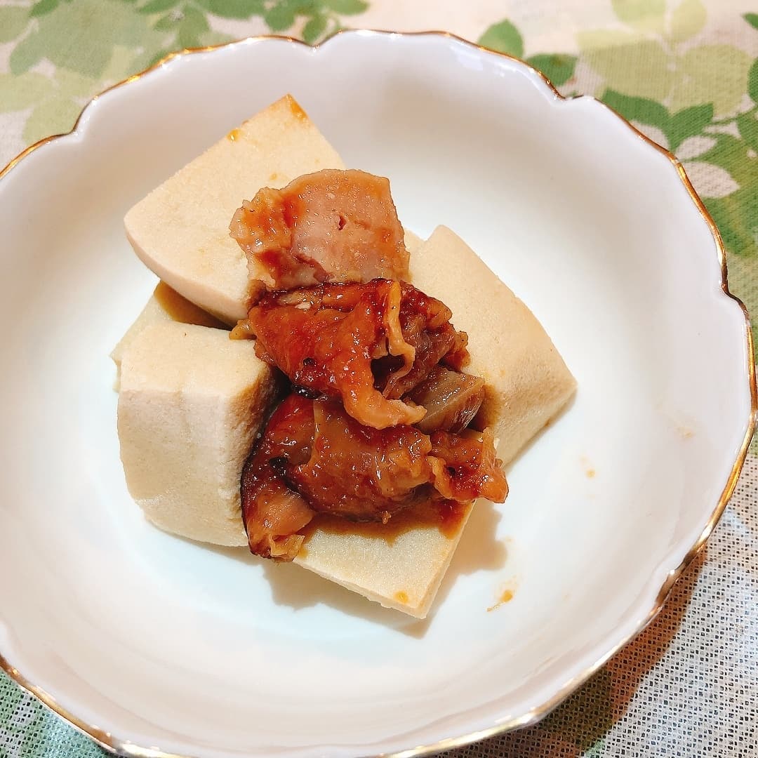 やきとり高野豆腐の完成写真