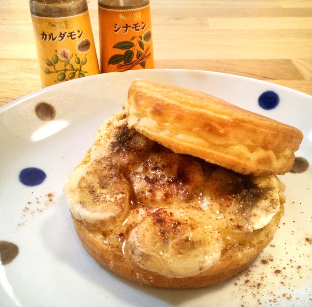 スパイシーバナナの今川焼の完成写真