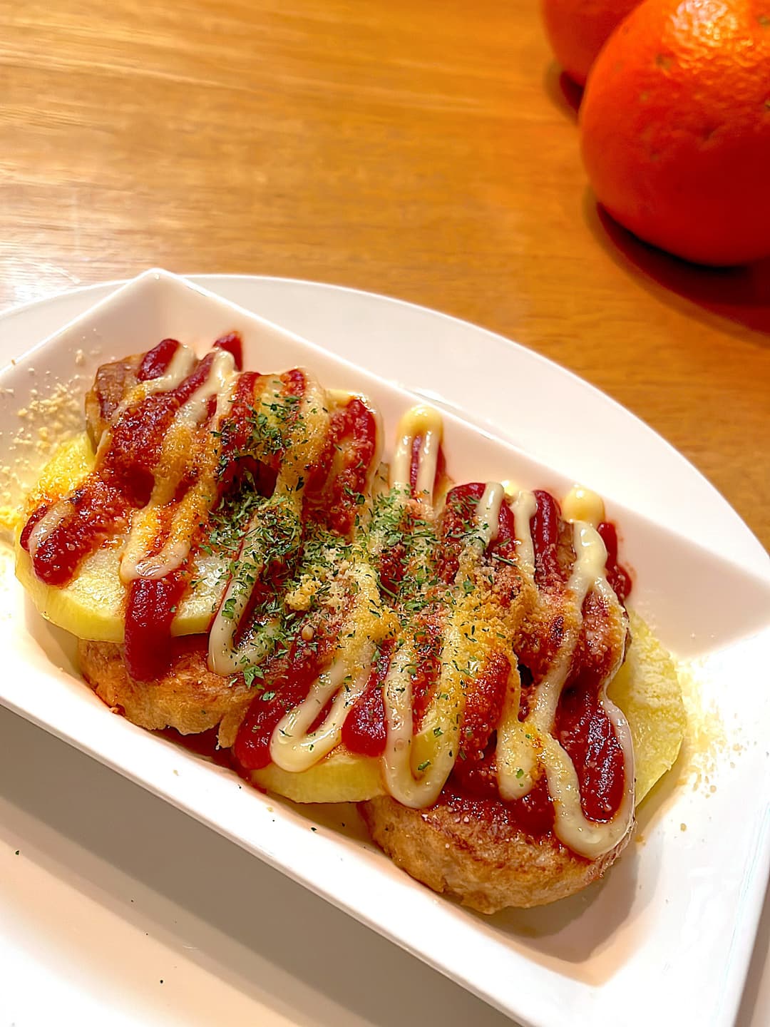 てりマヨチキンのポテト焼きの完成写真