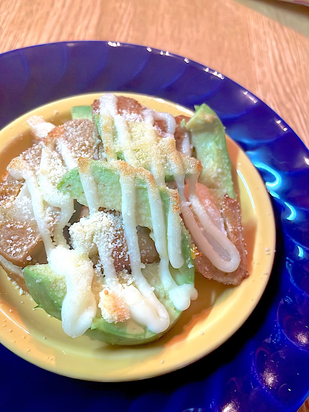 肉巻きポテトのアボマヨチーズ焼きの完成写真