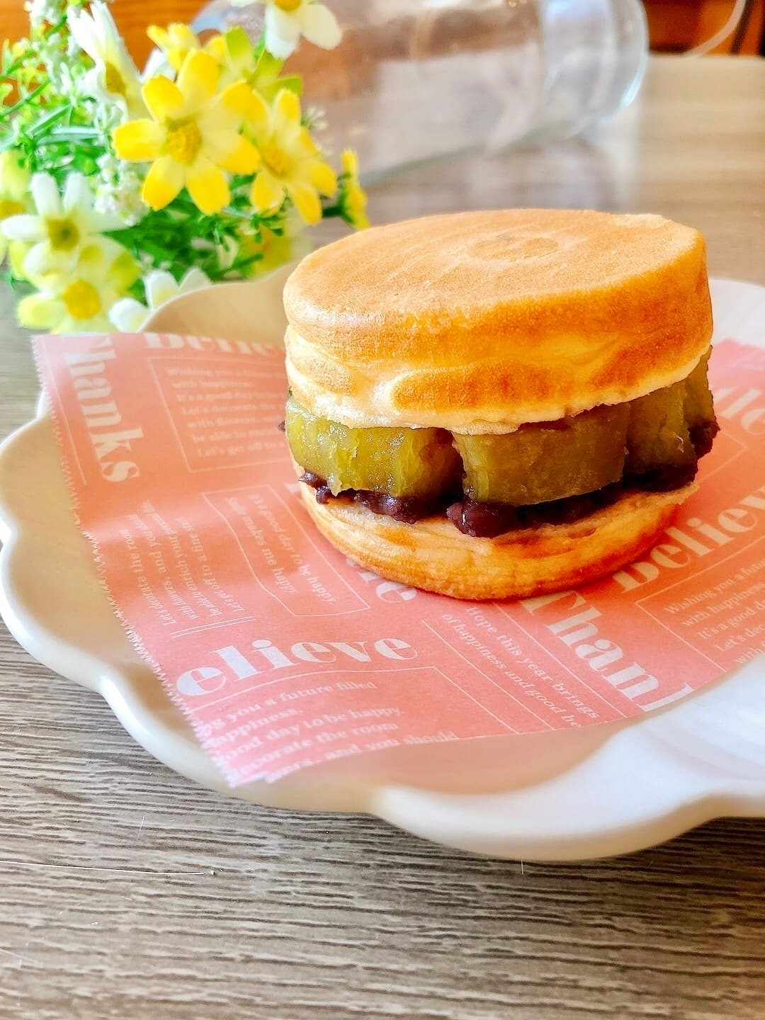 クリームチーズと焼芋の今川焼の完成写真