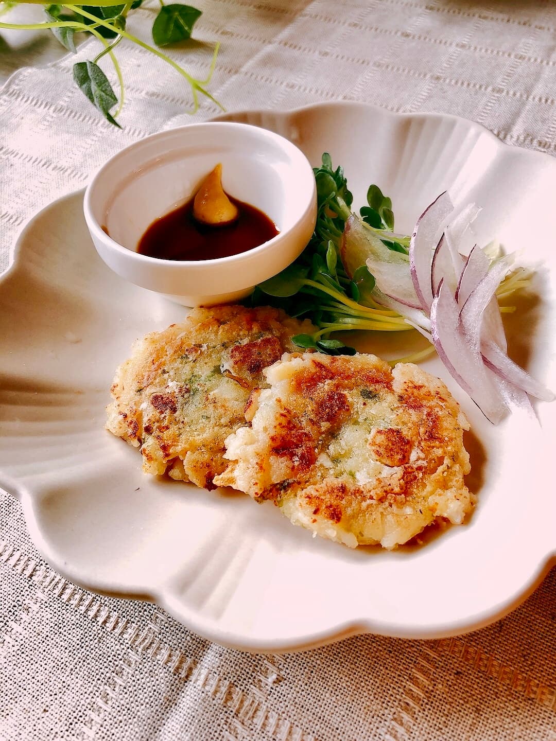 えびシューマイのせんべい焼の完成写真