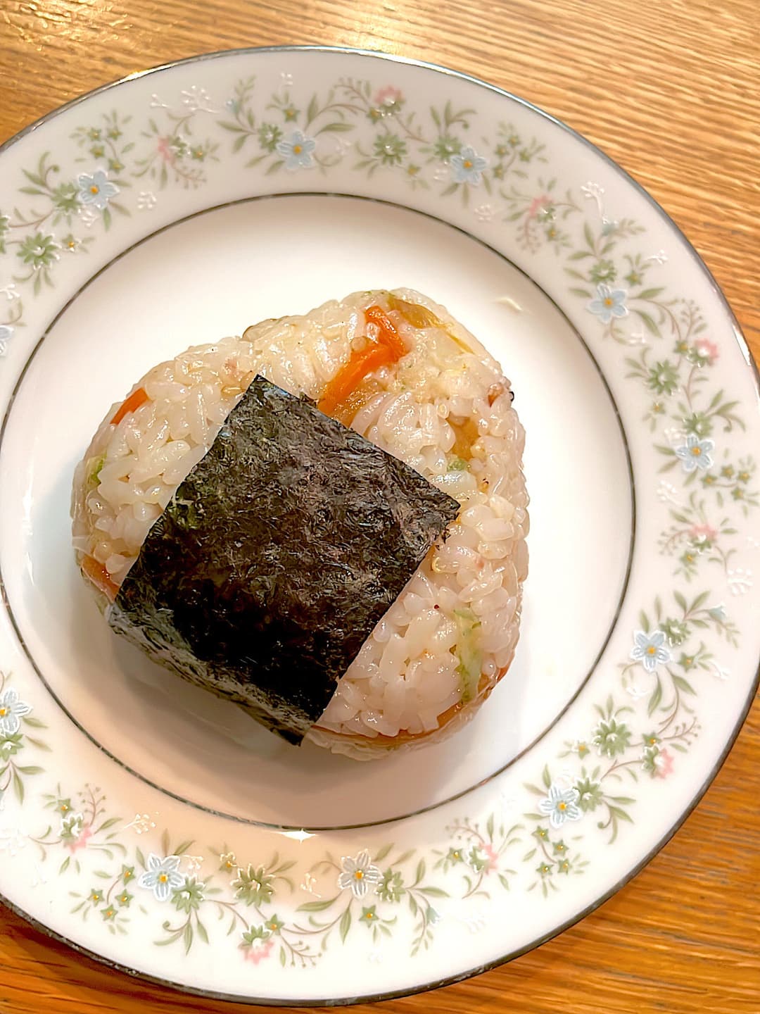 磯辺揚げきんぴらのおにぎりの完成写真