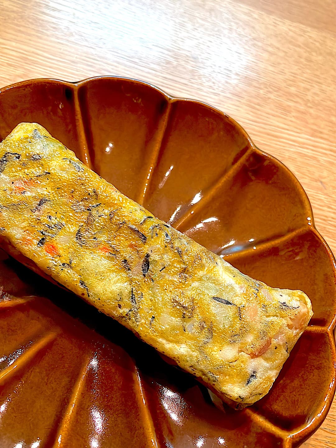 磯辺揚げとひじきの卵焼きの完成写真