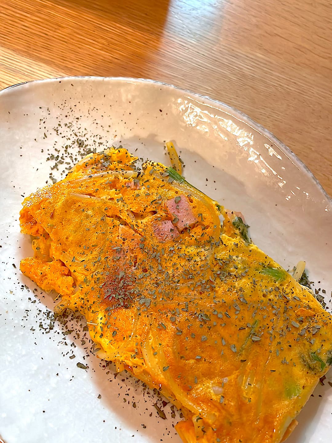 ナポリタンのスパニッシュオムレツ風の完成写真