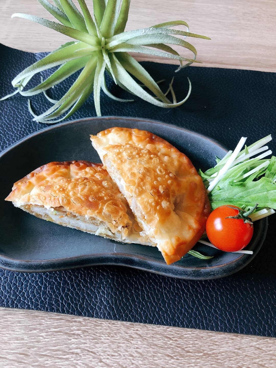 れんこんとひき肉の円盤揚げの完成写真