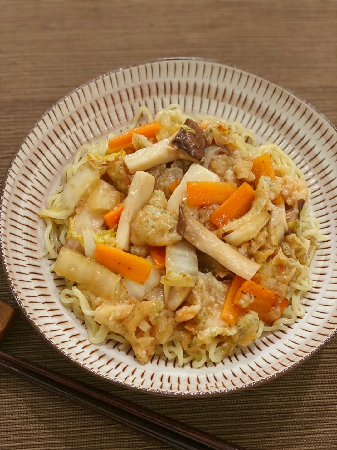和風あんかけ焼きそばの完成写真