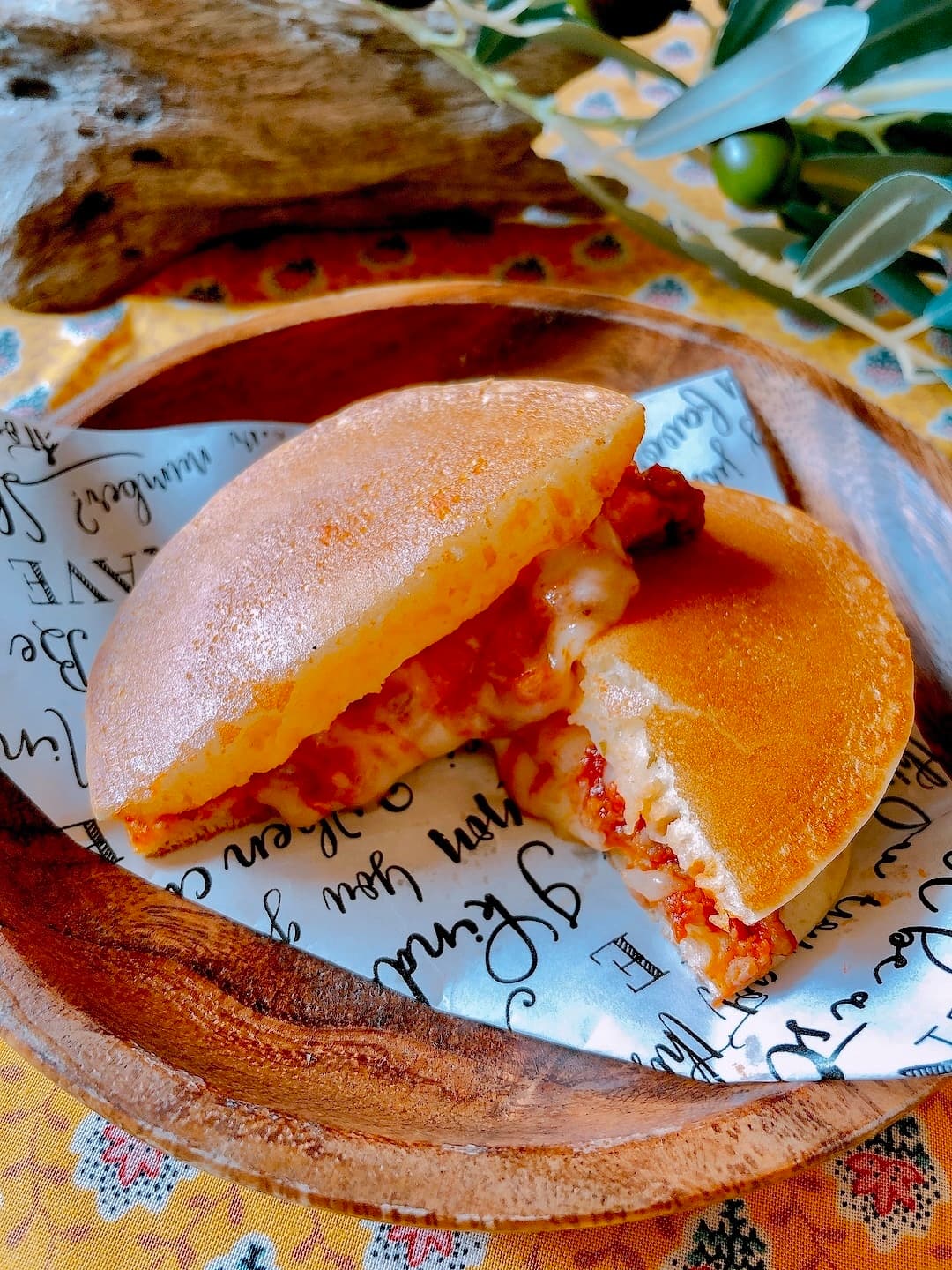 パンケーキケサディーヤの完成写真
