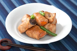 和風野菜の肉巻きの完成写真
