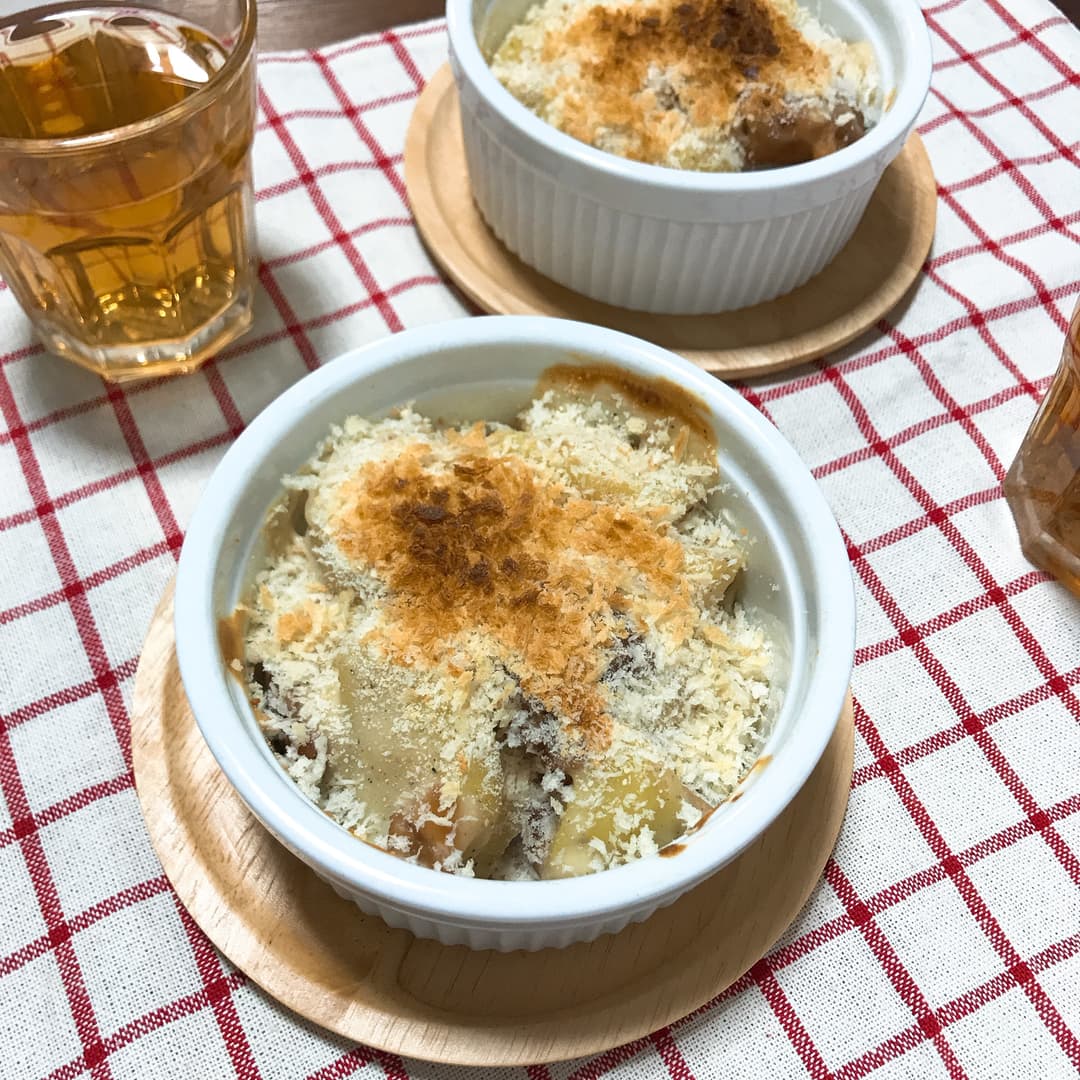 冷凍からあげのさくさくポテトグラタンの完成写真