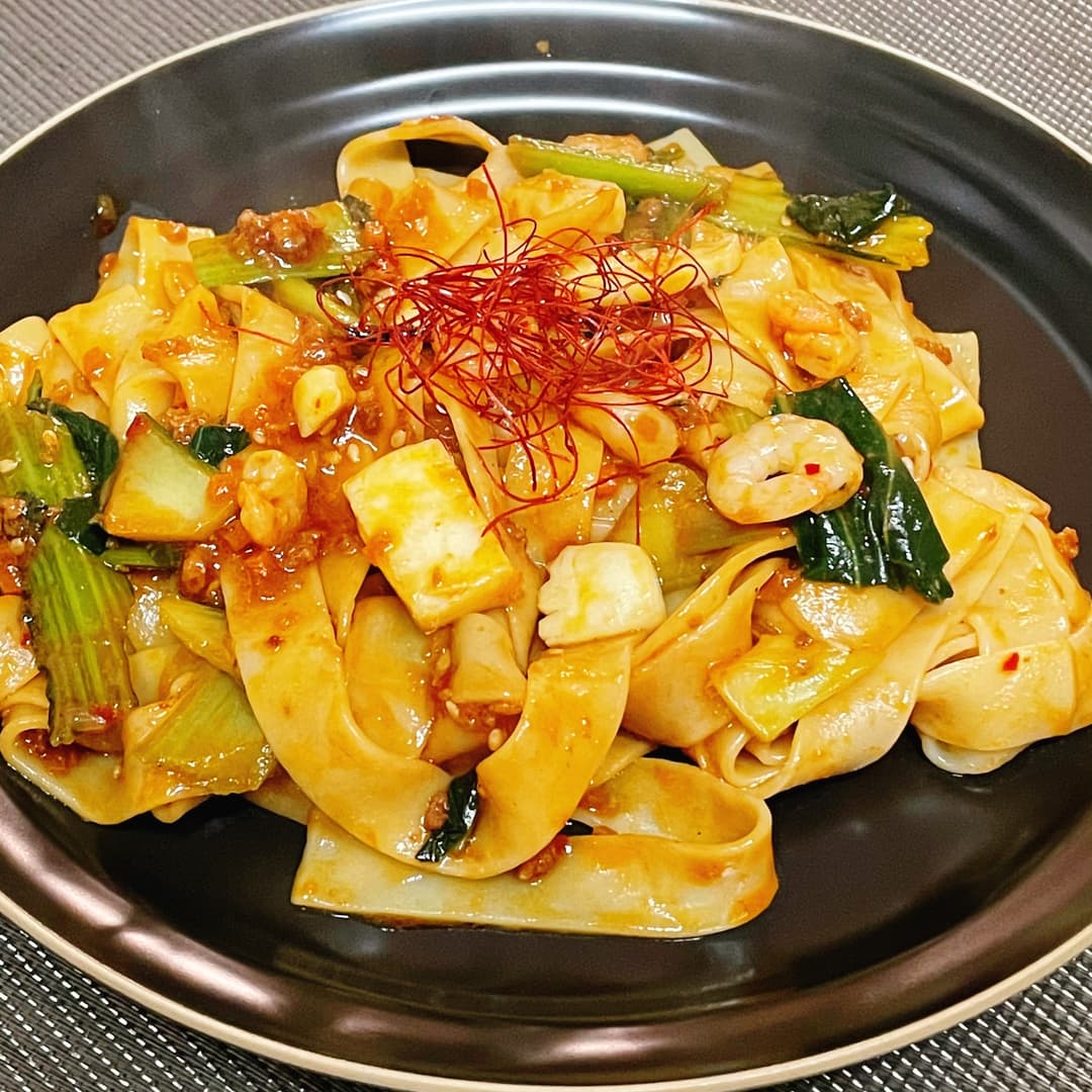 日清中華 海鮮ビャンビャン麺の完成写真