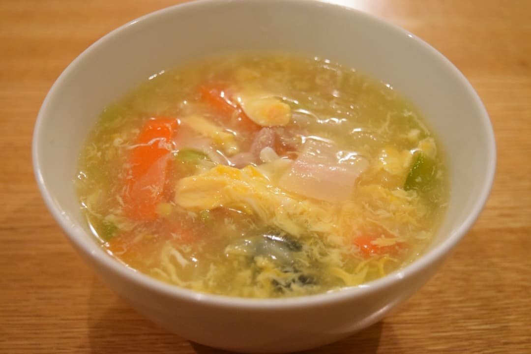 カット野菜でかんたん玉子スープ♫の完成写真
