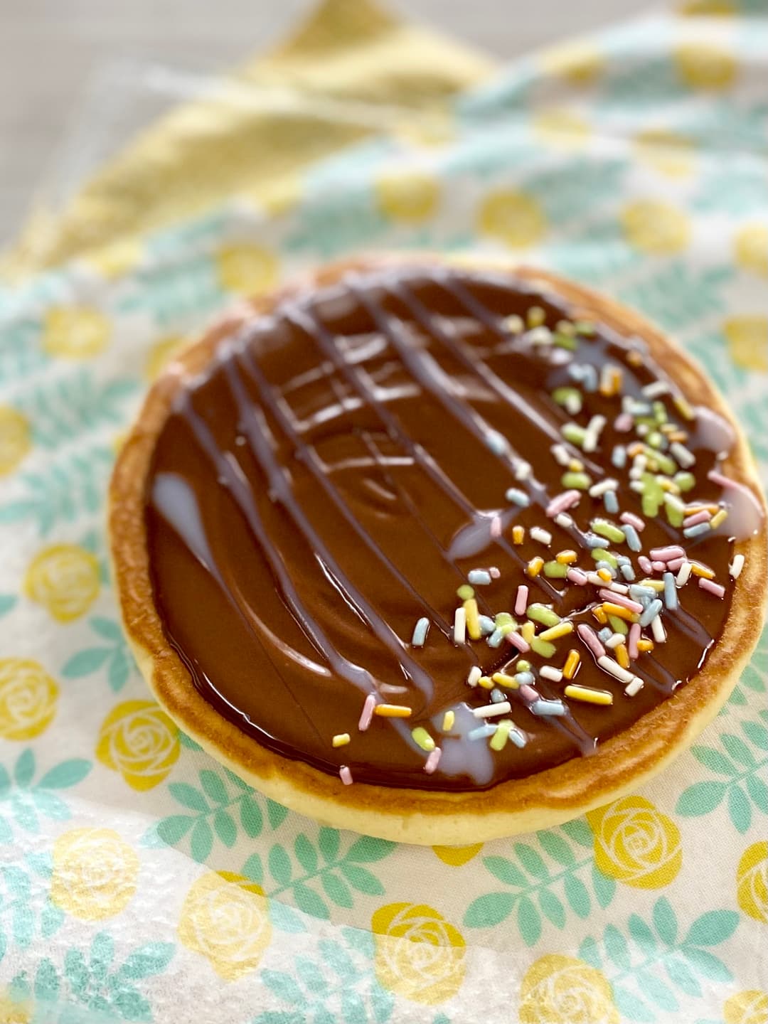 チョコレートたっぷりホットケーキの完成写真