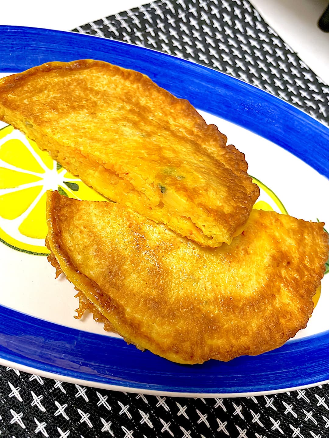 ふっくらオムレツのにんじんパンケーキの完成写真