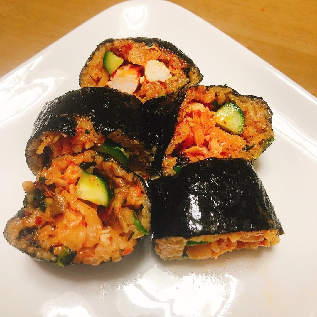 サラダチキン海苔巻きの完成写真