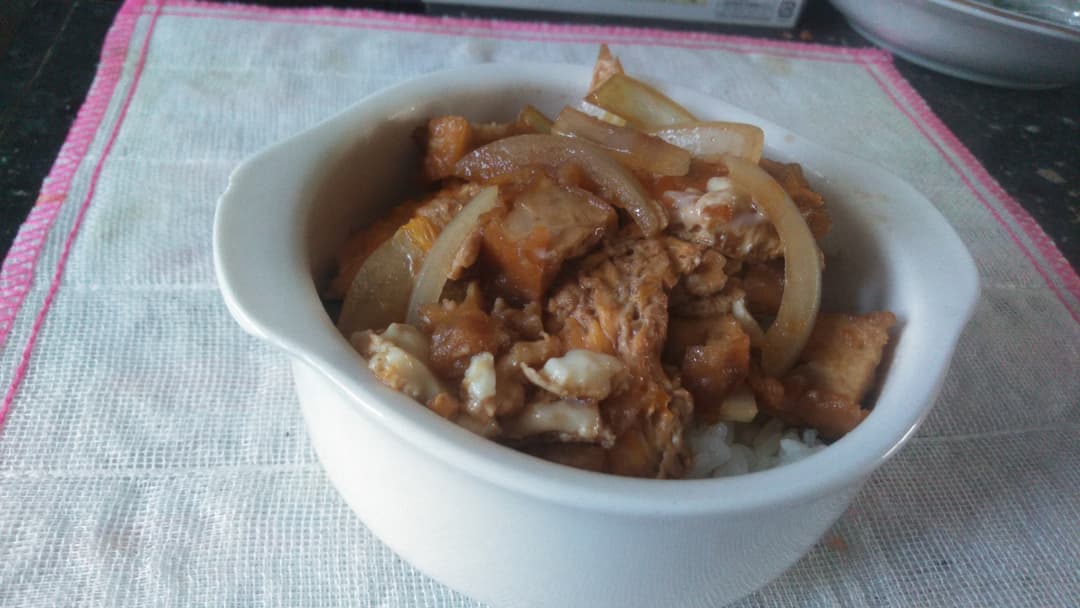 簡単親子丼の完成写真