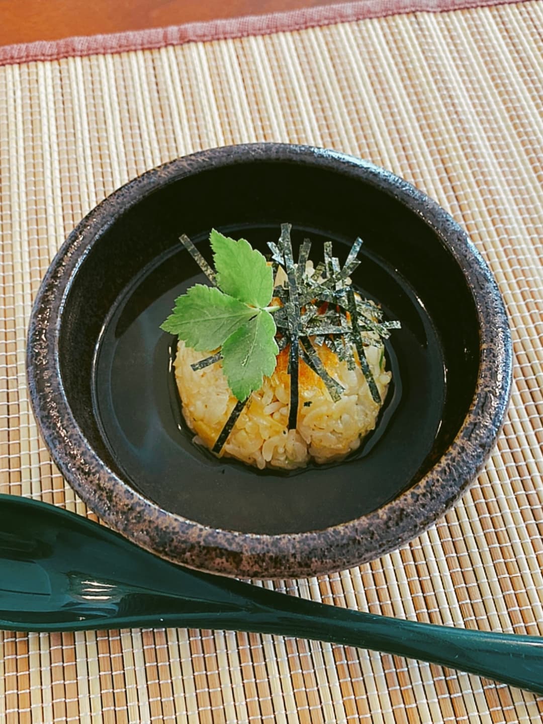 香ばしおこげの鯛茶漬けの完成写真