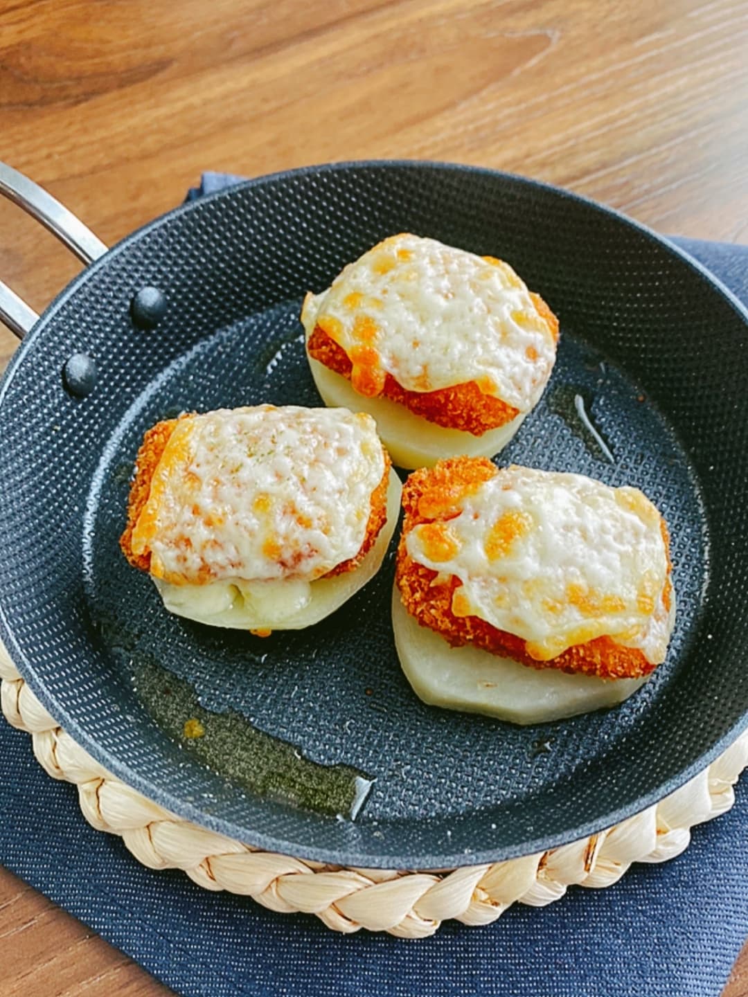 さばとトマトのポテトグリルの完成写真