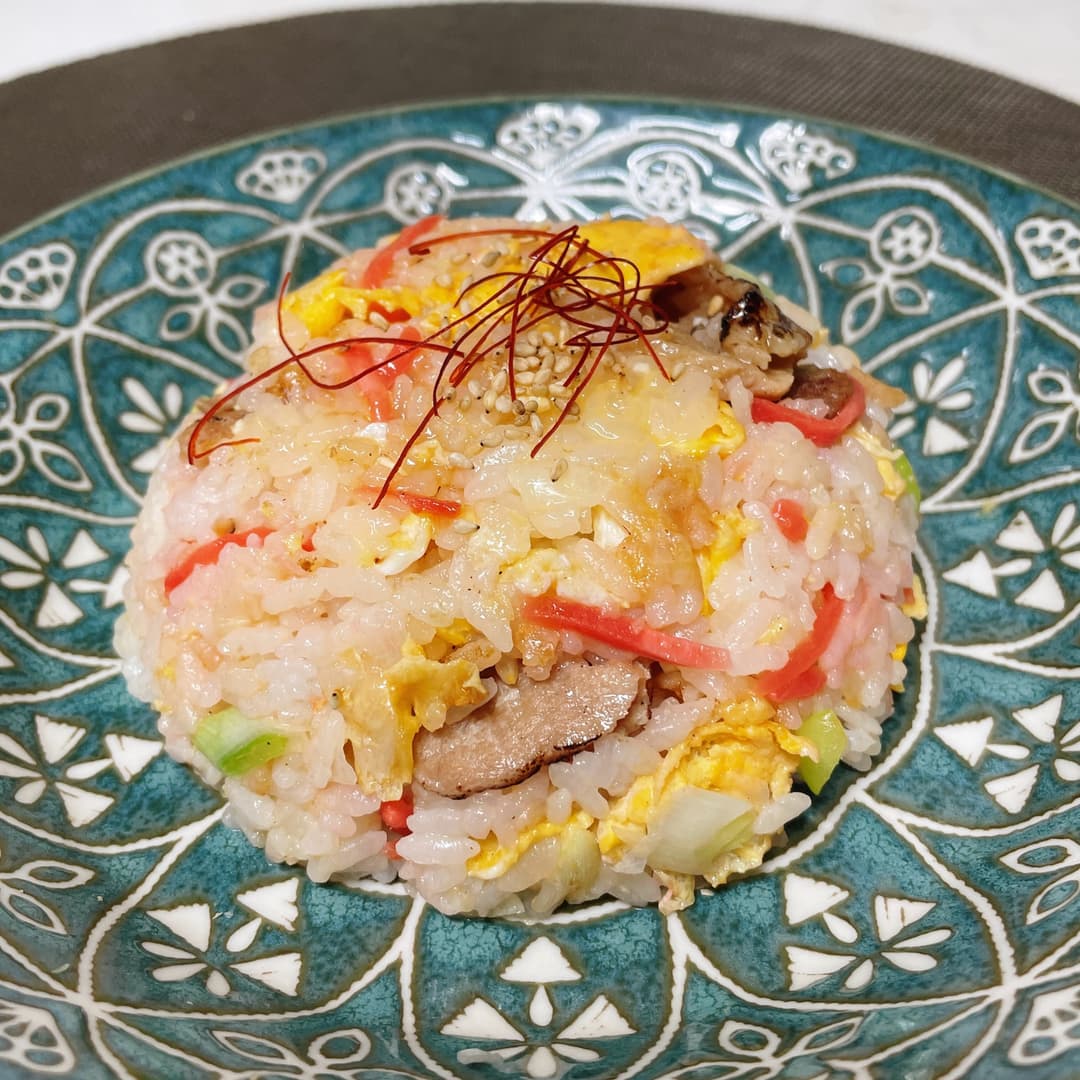 豚ロース生姜焼炒飯の完成写真