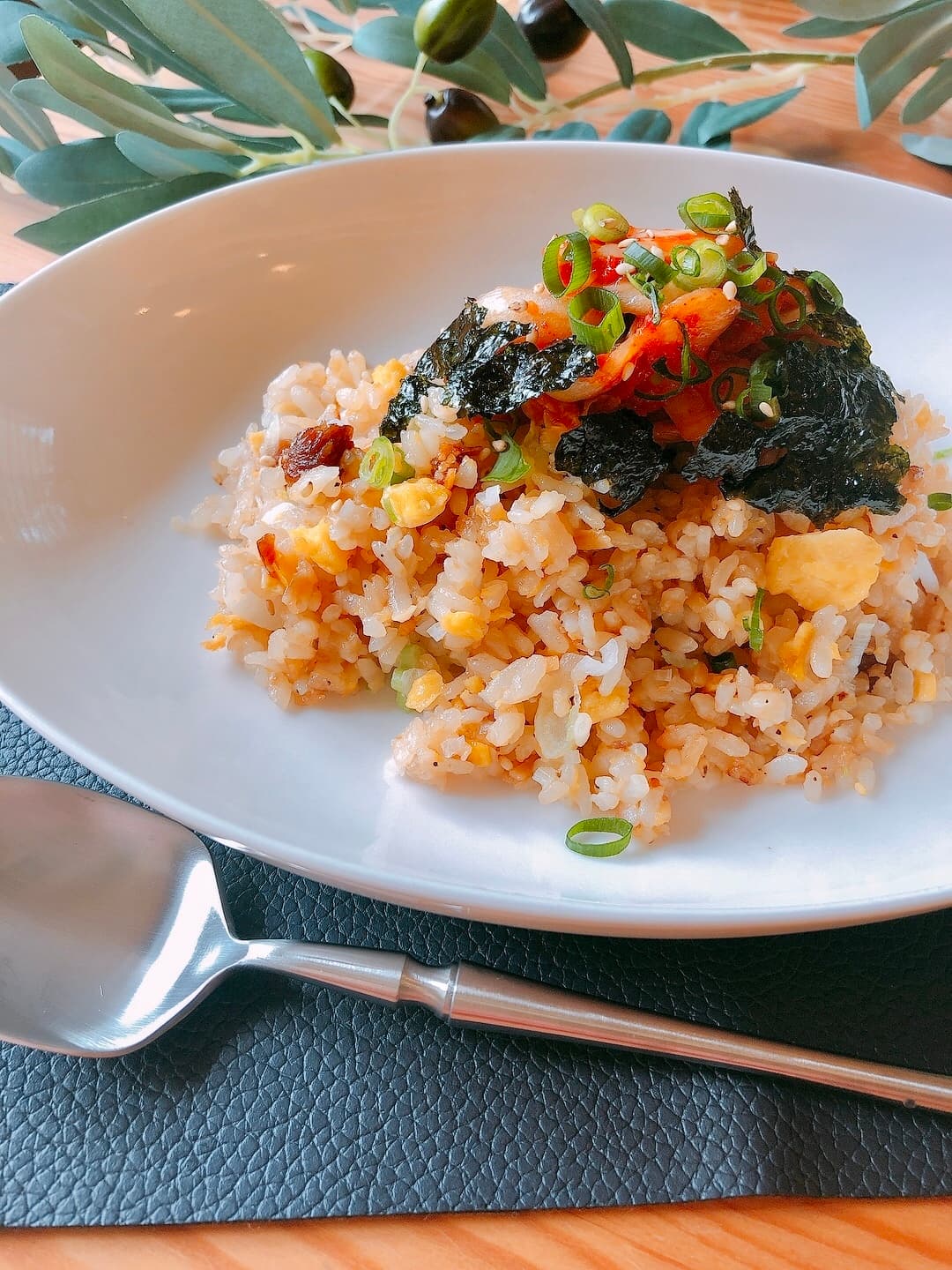 金の炒飯韓国風の完成写真