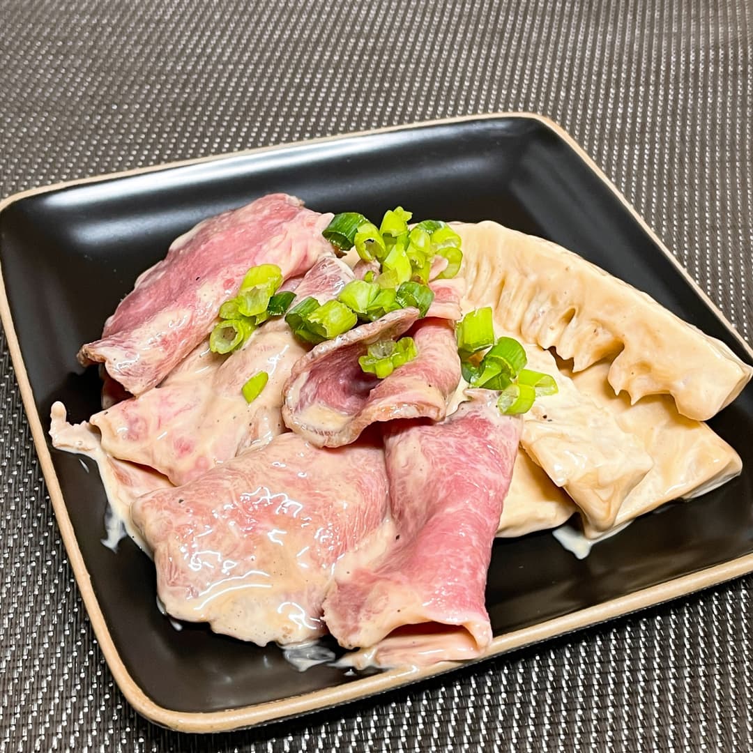ローストポークとたけのこの和え物の完成写真