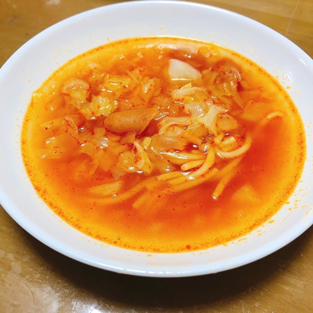 パスタdeミネストローネの完成写真