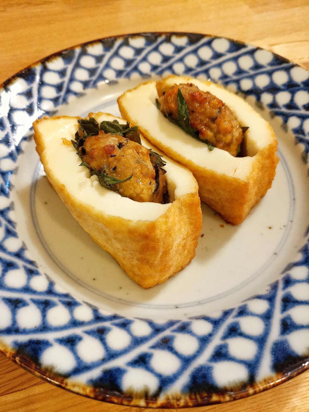 豆腐ハンバーグの厚揚げサンドの完成写真