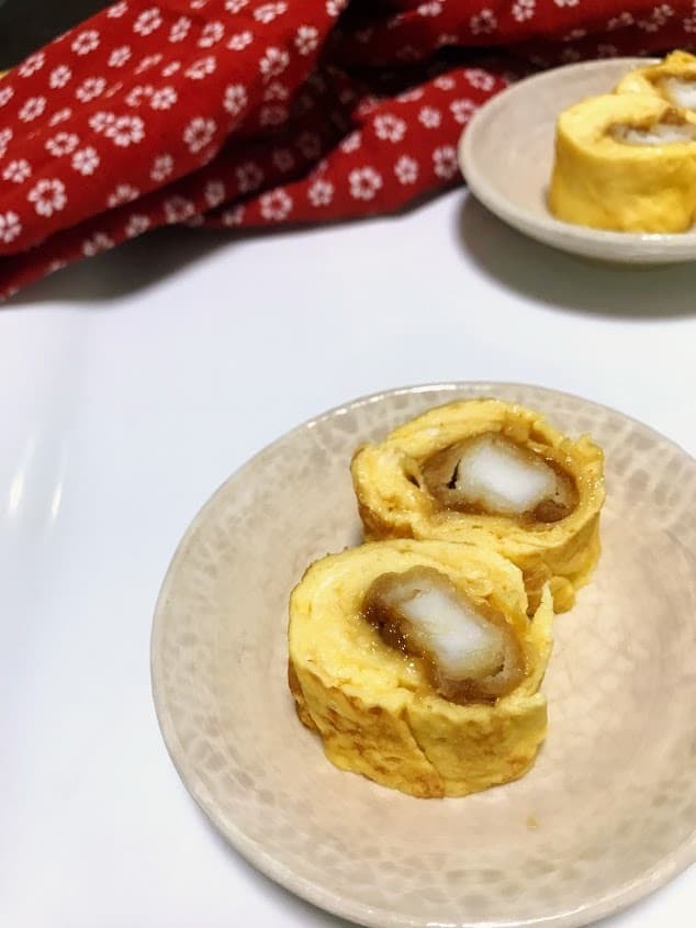 いかの天ぷら卵焼きの完成写真
