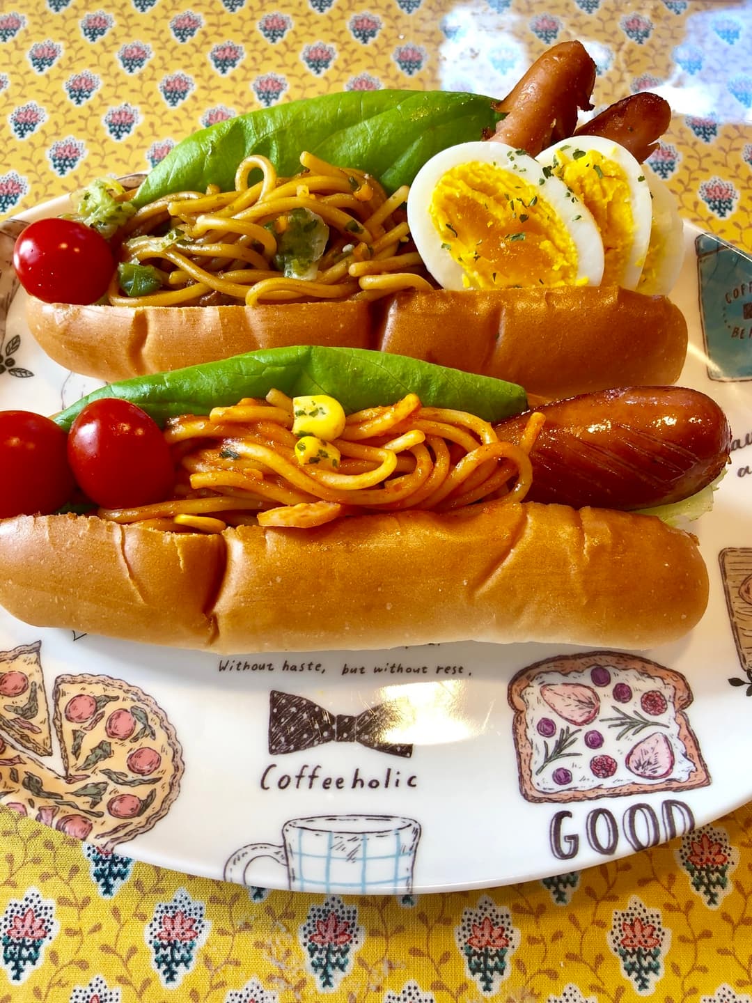 焼きそばパン&ナポリタンパンの完成写真