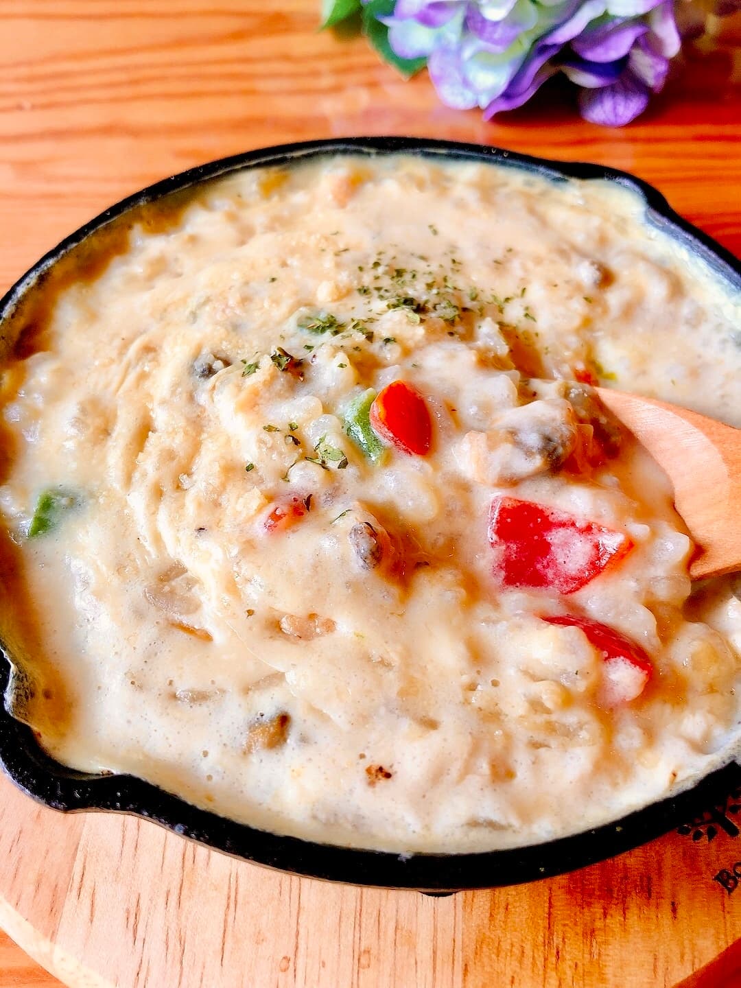 あさりごはんのクリームリゾットの完成写真