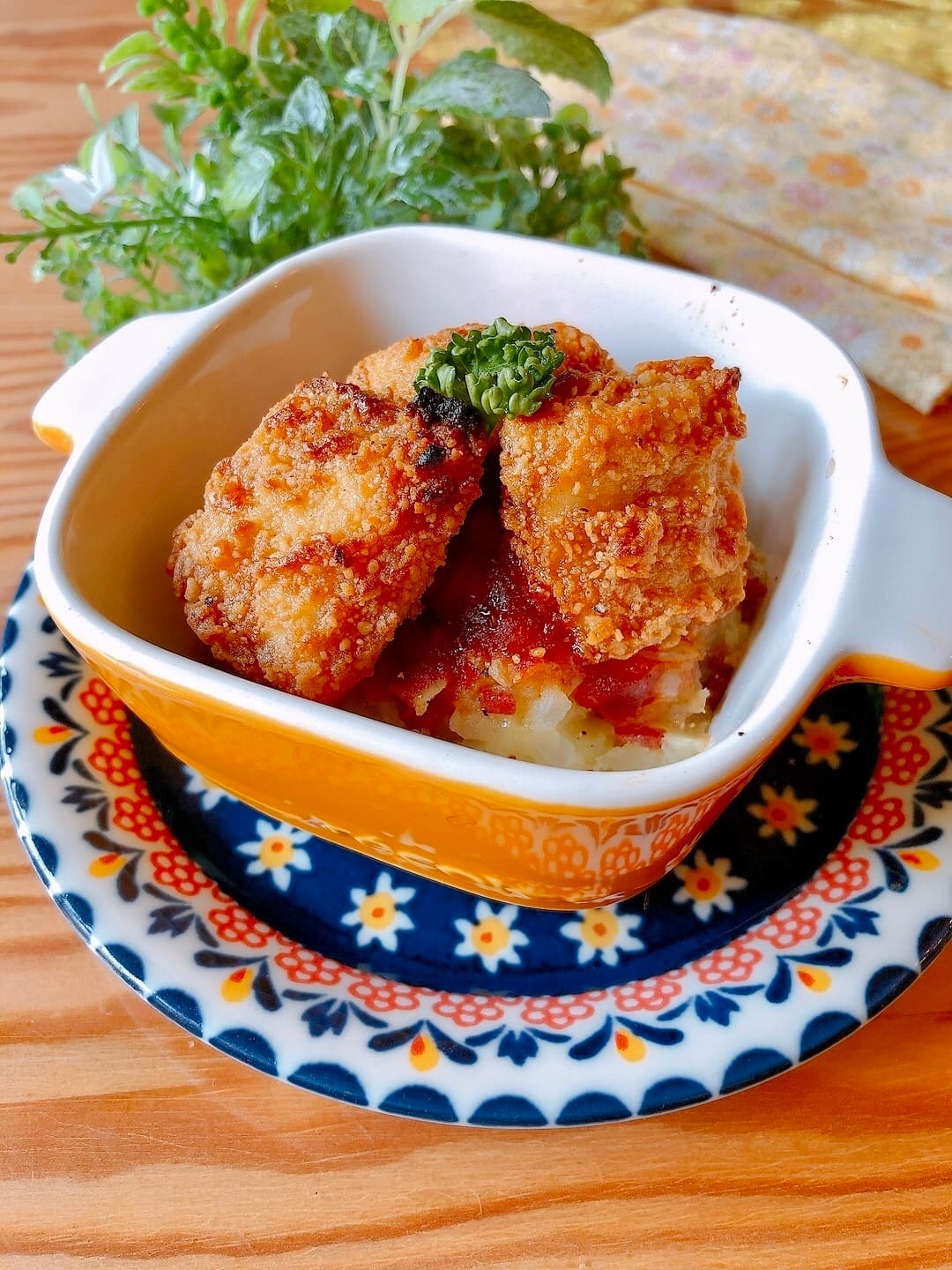 なめらかマッシュポテトチキンの完成写真
