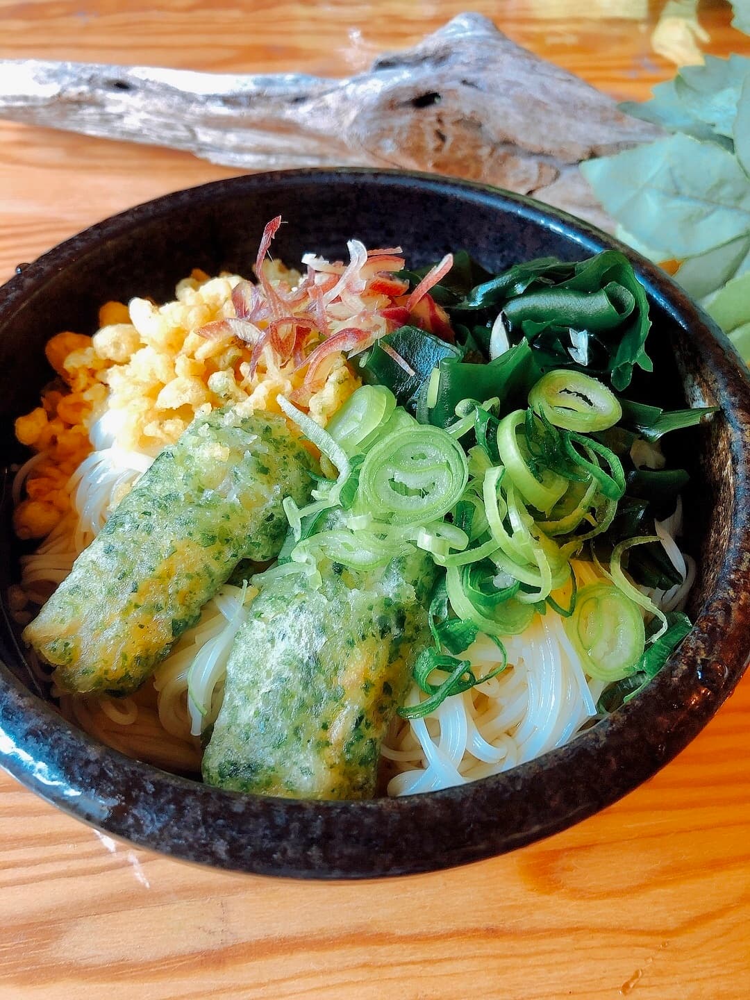ちくわ磯辺揚げのぶっかけそうめんの完成写真