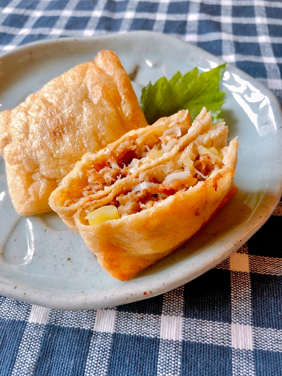 ねぎ味噌巾着焼きの完成写真