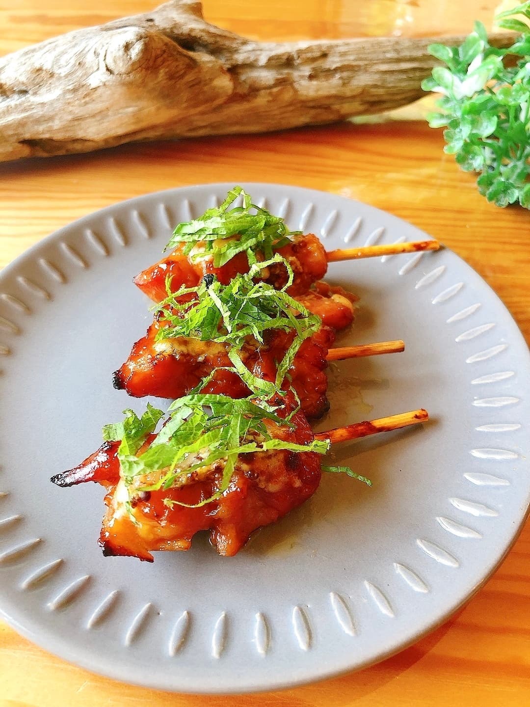 やきとりのマヨマスタード焼きの完成写真