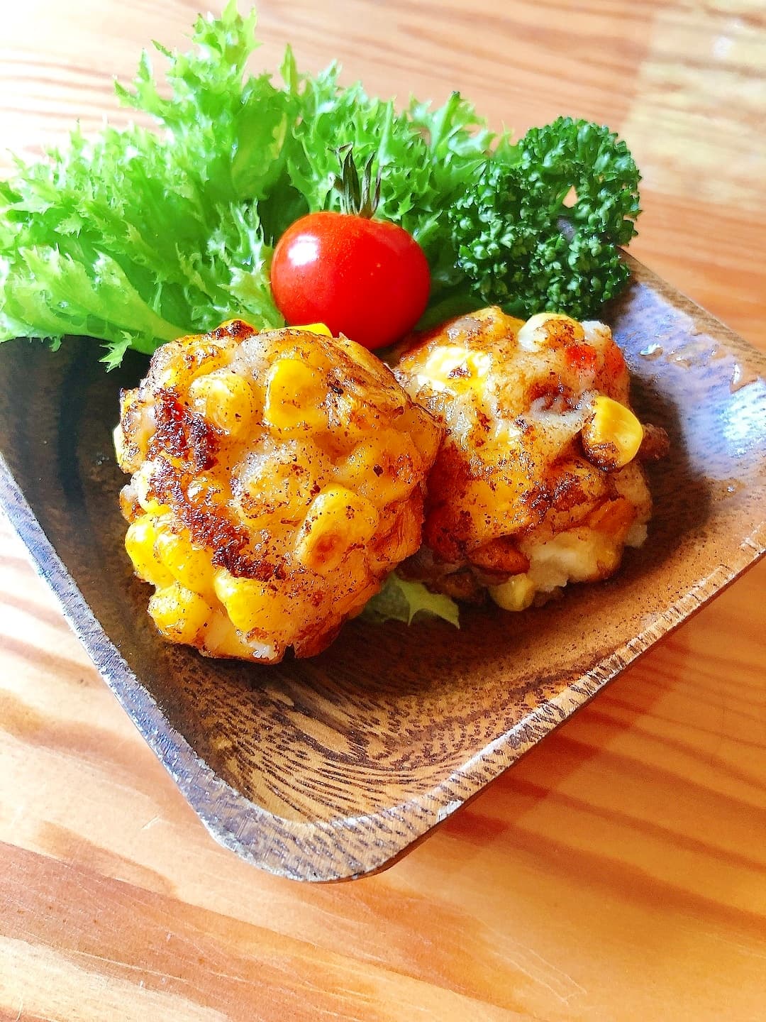 ポテトサラダのコーン衣焼きの完成写真