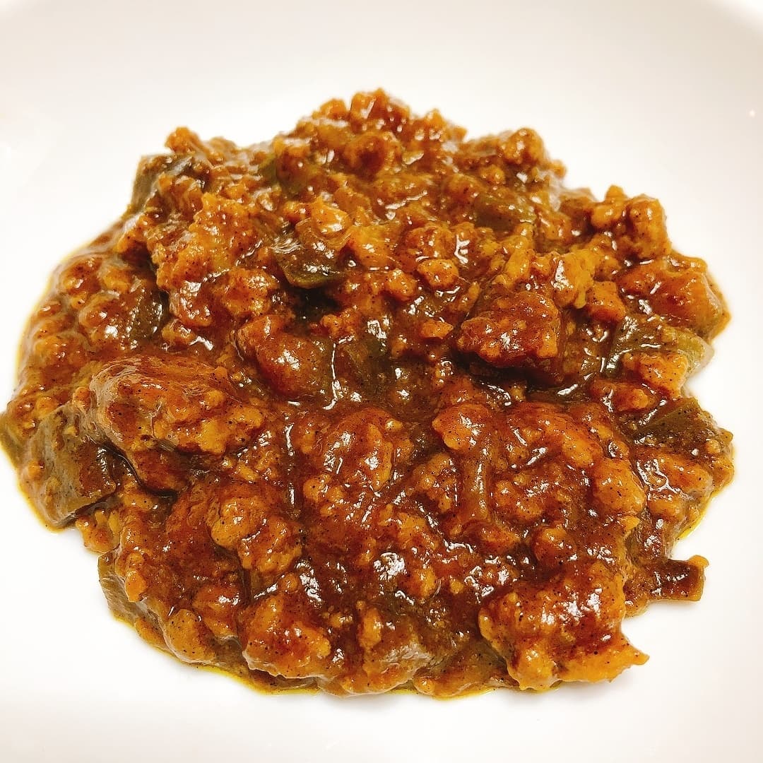 バーグ入りキーマカレーの完成写真