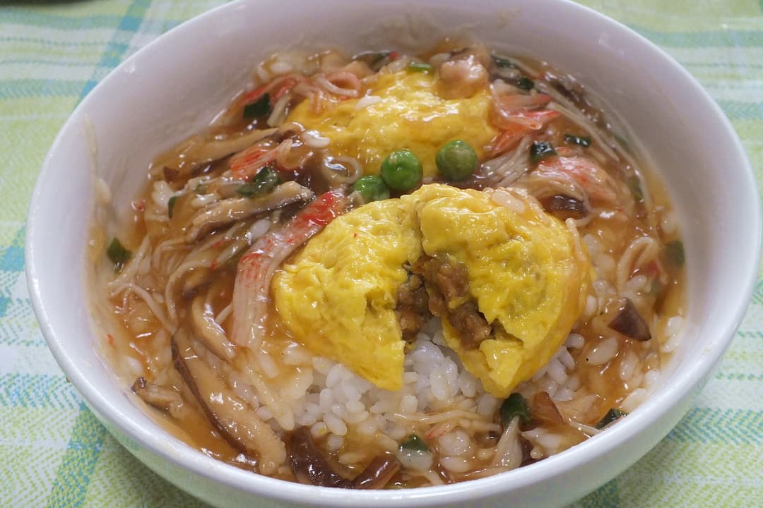 あっという間！天津飯の完成写真