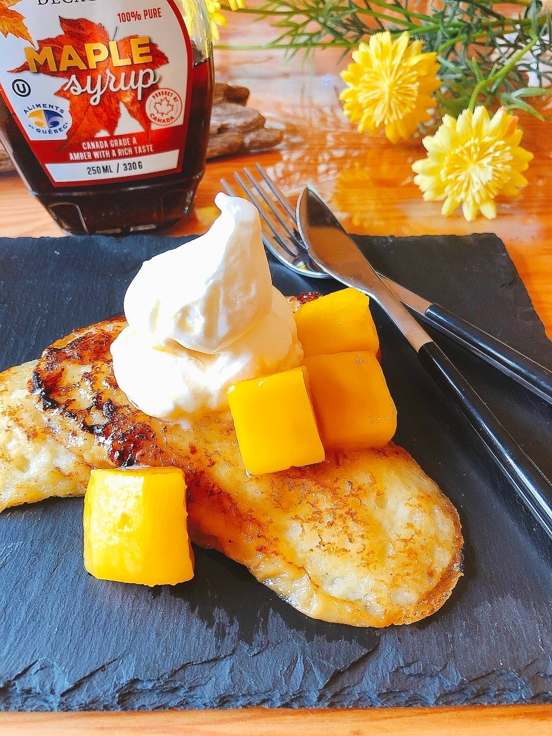 ごろっとマンゴーのフレンチトーストの完成写真