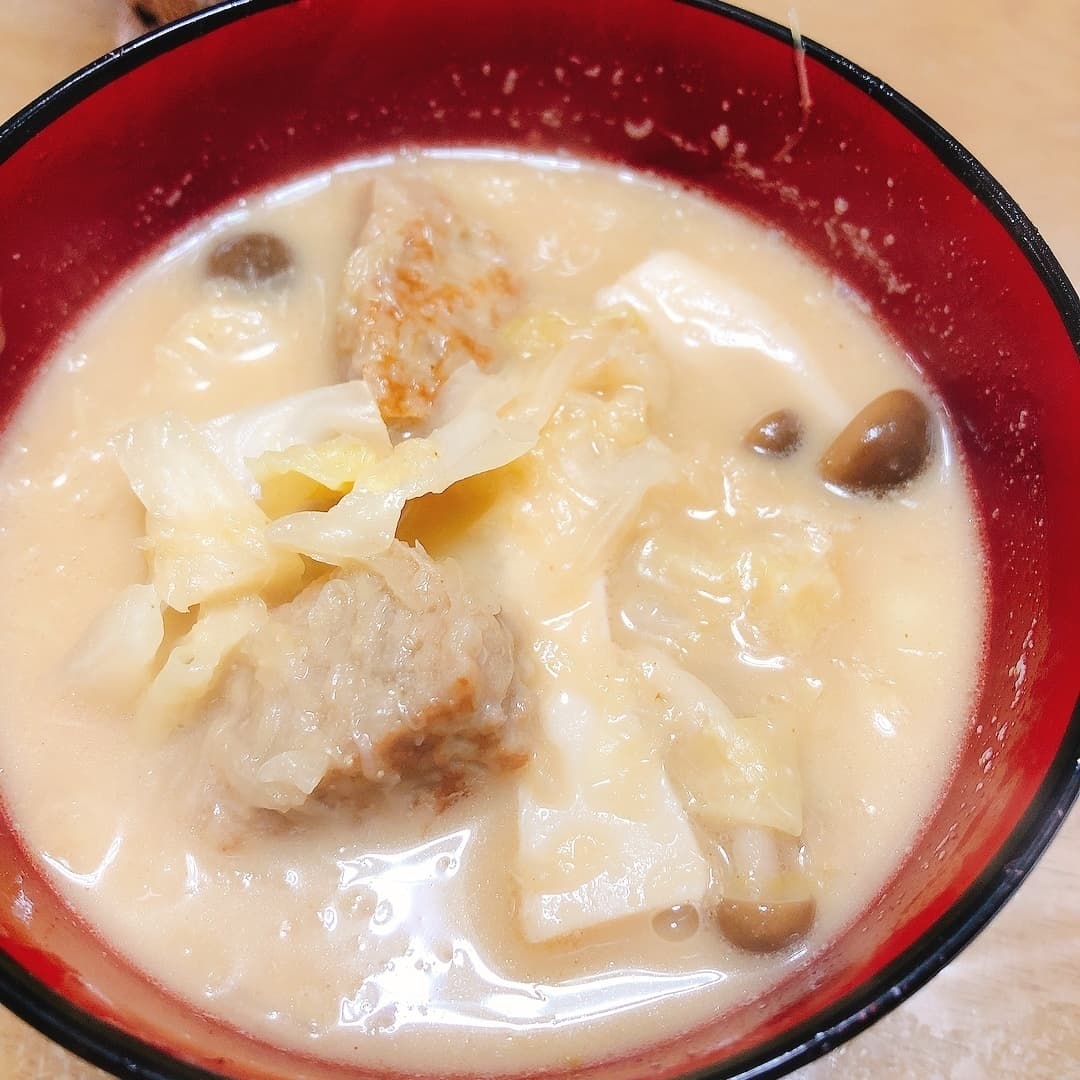 ちゃんぽん風スープの完成写真