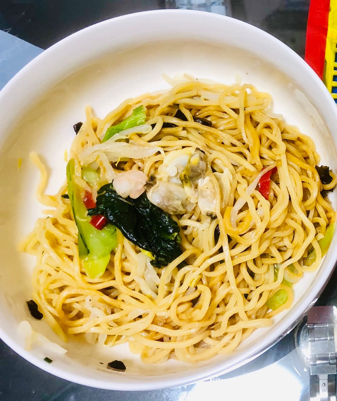 超簡単！あさり入り上海焼きそばの完成写真
