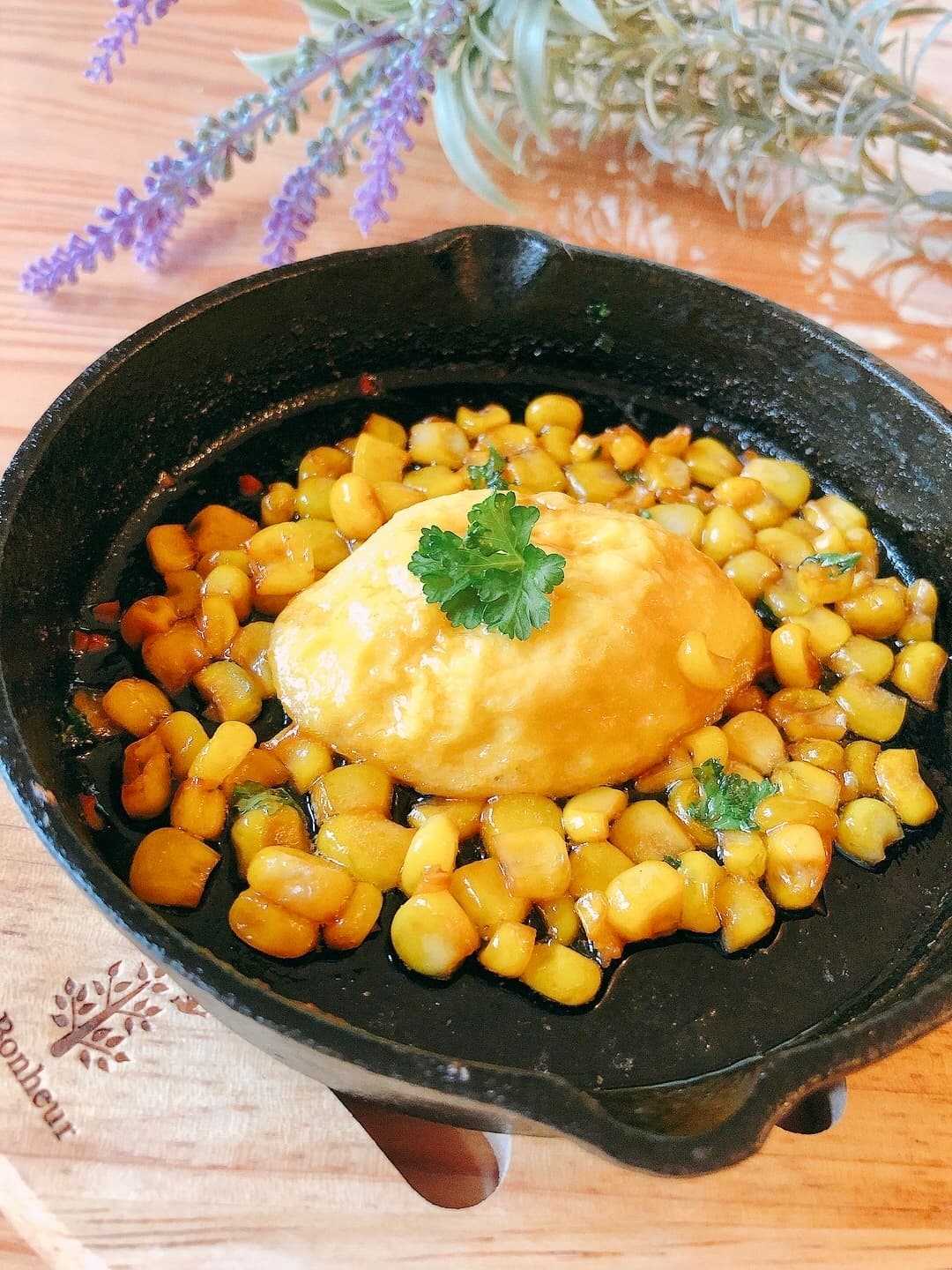 ふんわり玉子のバター醤油焼きの完成写真