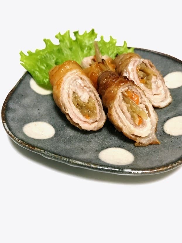豚のごぼう巻きの完成写真