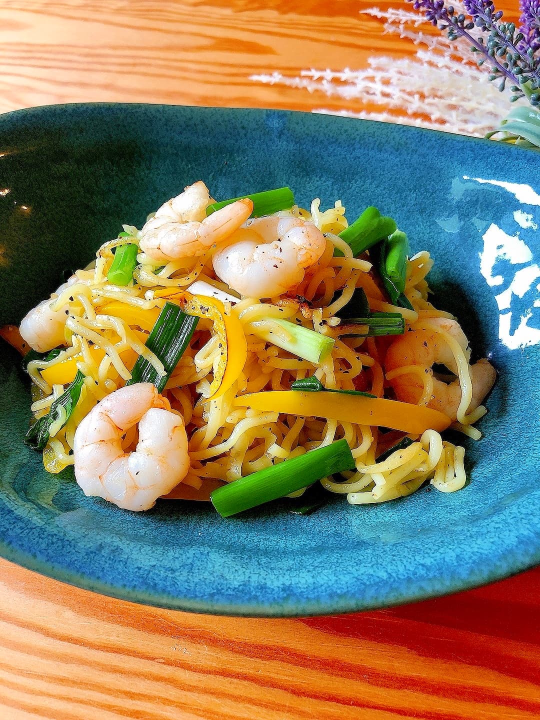 エビ塩焼きそばの完成写真