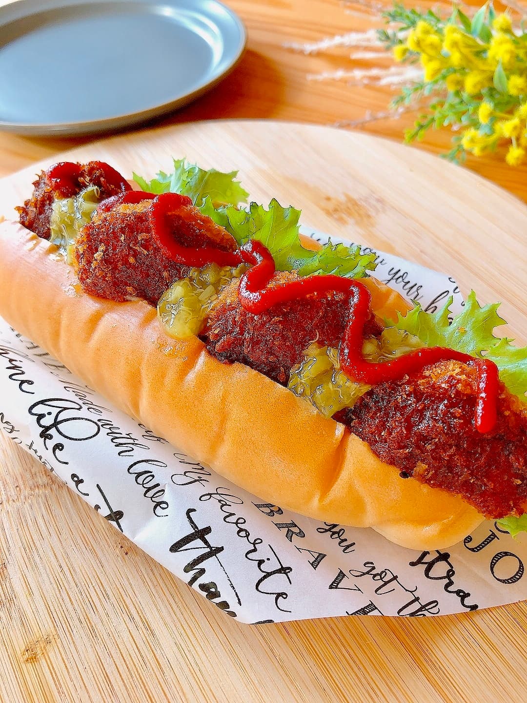 ささみチーズフライドッグの完成写真