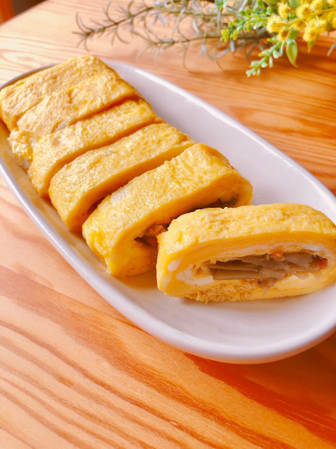 きんぴらごぼうの玉子焼きの完成写真