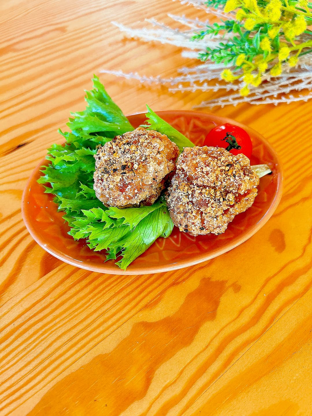 鶏タツタのフリフリチーズ風の完成写真