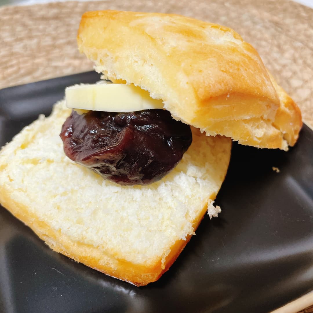 ビスケットあんバターサンドの完成写真